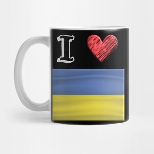 I love Flag from Ukraine Mug